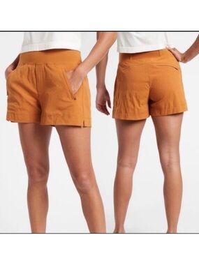 Athlete Trekkie North Mid Rise Short Dusty Apricot Burnt Orange Sz 6